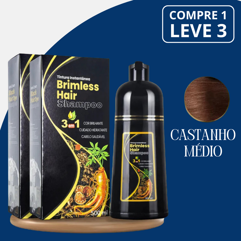 [COMPRE 1 LEVE 3] Shampoo Brimless Botânico Natural 3 em 1 (Dura Até 6 Meses!) + BRINDE Especial