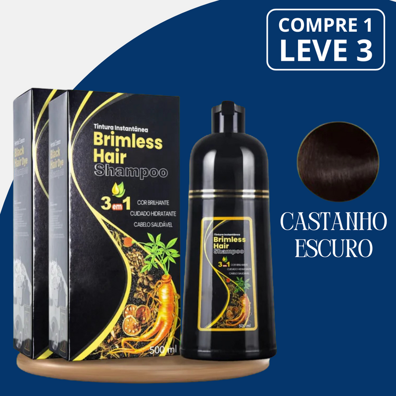 [COMPRE 1 LEVE 3] Shampoo Brimless Botânico Natural 3 em 1 (Dura Até 6 Meses!) + BRINDE Especial